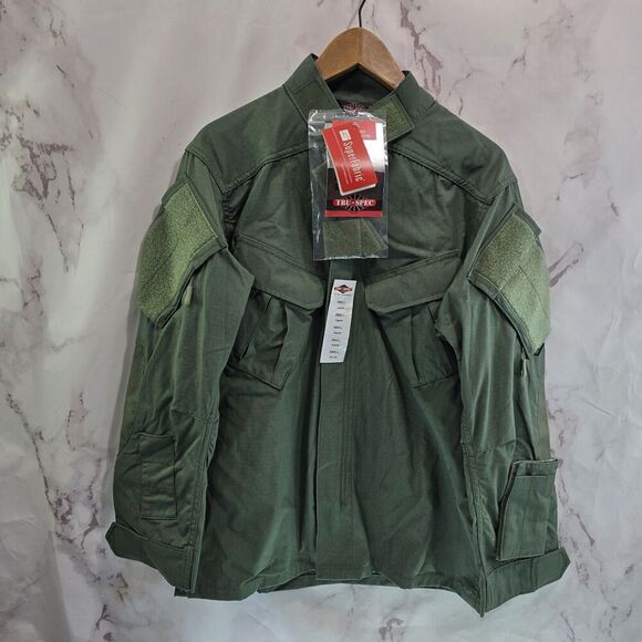Tru Spec Jacket Mens Small Regular Green Full Zip Tactical Response Uniform - Picture 1 of 15